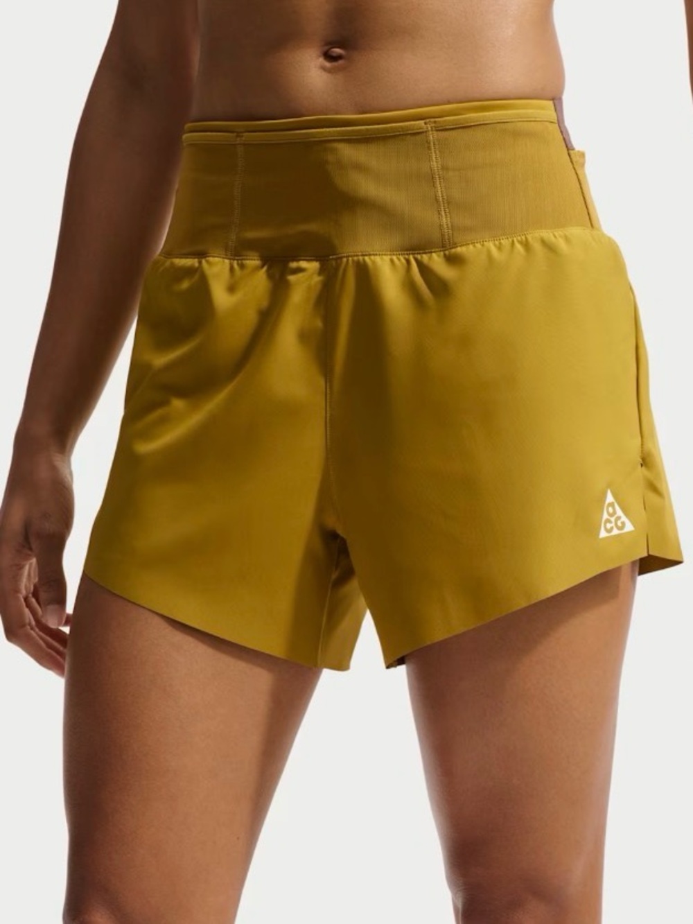 NWT Nike ACG Women's Dri-FIT 4" Brief-Lined Trail Running Shorts Med/Peat Moss